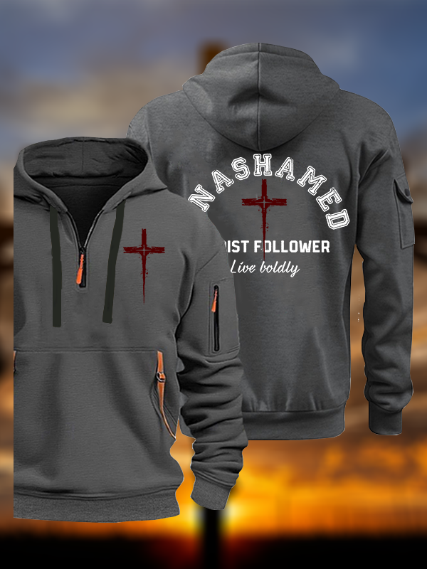 Unashamed Christ Follower Jesus God Christian Zipper Hoodies