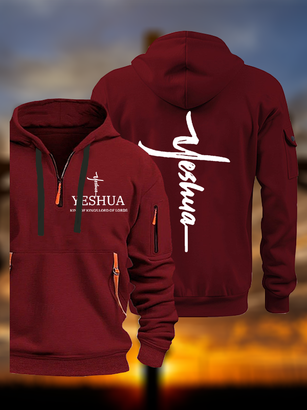 Yeshua King Of Kings Lord Of Lords Jesus God Christian Zipper Hoodies