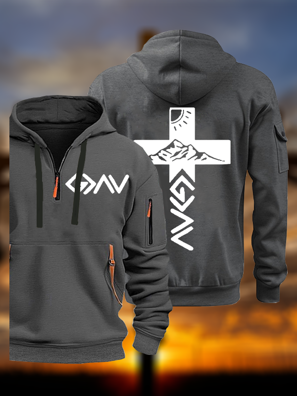 God is Greater than the Highs & Lows Jesus God Christian Zipper Hoodies