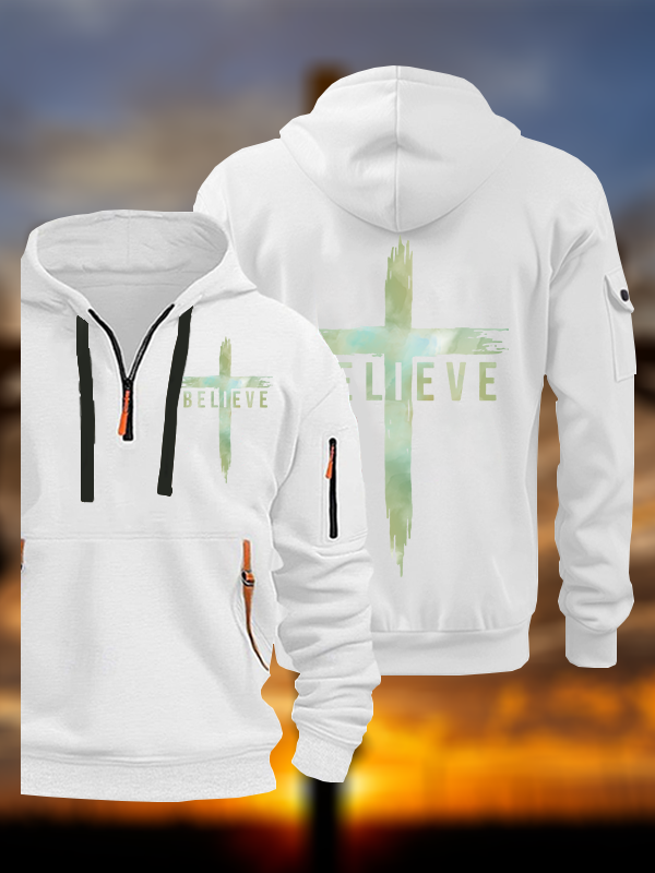 Believe Jesus God Christian Zipper Hoodies