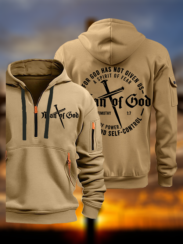 Man of God Jesus God Christian Zipper Hoodies