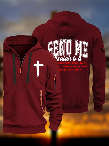 Send Me Isaiah 6:8 Jesus God Christian Zipper Hoodies