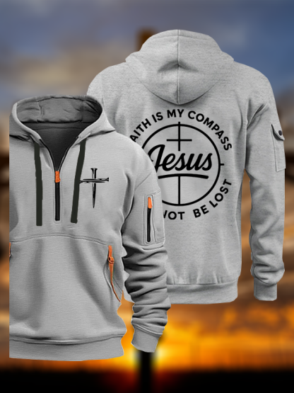 Faith Is My Compass Jesus God Christian Zipper Hoodies