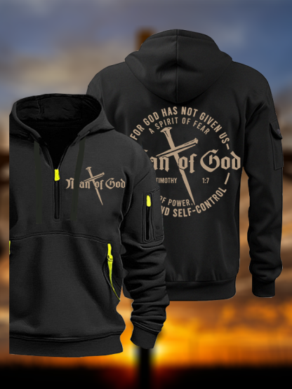 Man of God Jesus God Christian Zipper Hoodies