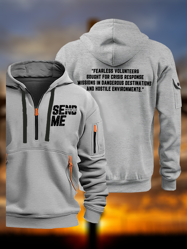 SEND ME - Isaiah 6:8  Jesus God Christian Zipper Hoodies