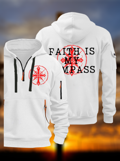 Faith Is My Compass Jesus God Christian Zipper Hoodies