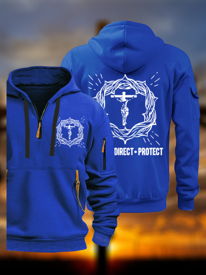 Correct Direct Protect Jesus God Christian Zipper Hoodies