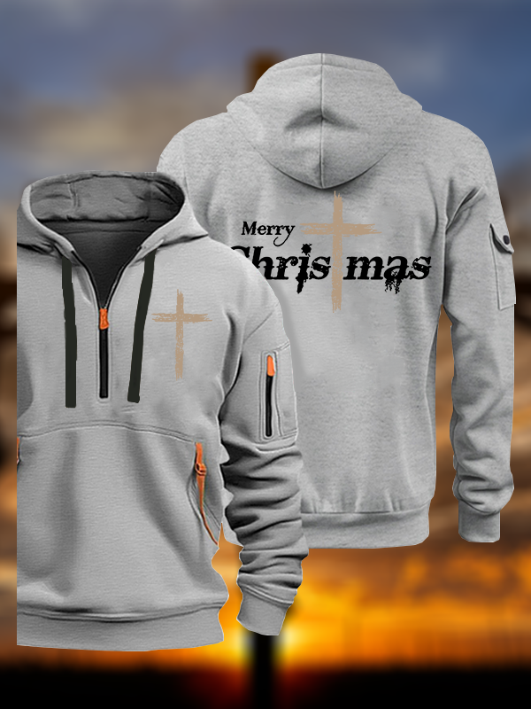 Merry Chrismas  Jesus God Christian Zipper Hoodies