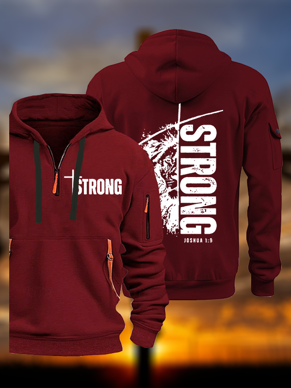 Strong Lion of Judah Jesus God Christian Zipper Hoodies