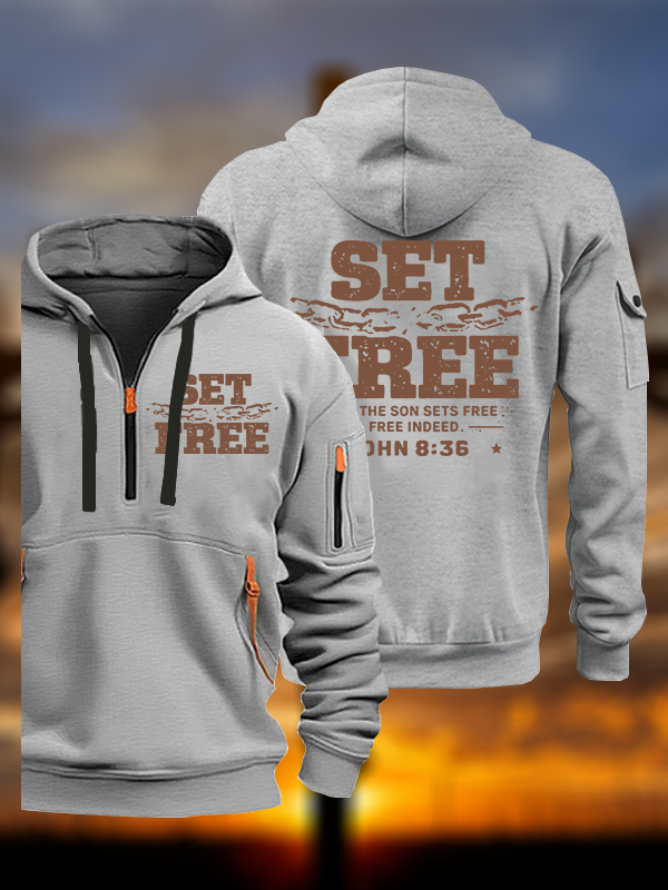Set Free Jesus God Christian Zipper Hoodies