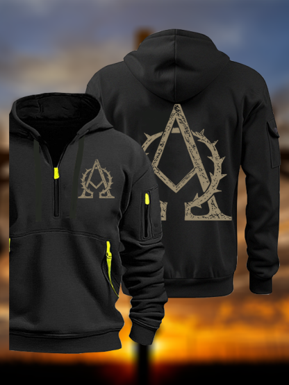 Alpha and Omega Jesus God Christian Zipper Hoodies