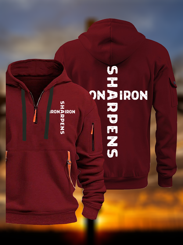 Iron Sharpens Iron Jesus God Christian Zipper Hoodies