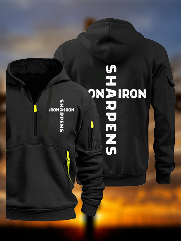 Iron Sharpens Iron Jesus God Christian Zipper Hoodies