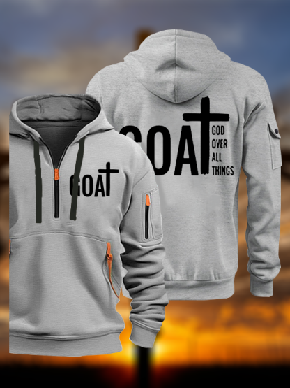 Goat God Over All Things Jesus God Christian Zipper Hoodies