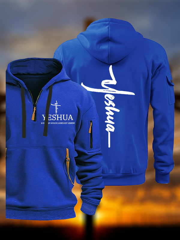 Yeshua King Of Kings Lord Of Lords Jesus God Christian Zipper Hoodies