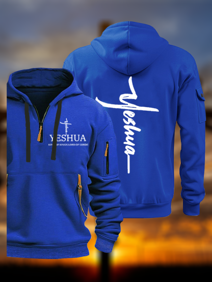 Yeshua King Of Kings Lord Of Lords Jesus God Christian Zipper Hoodies