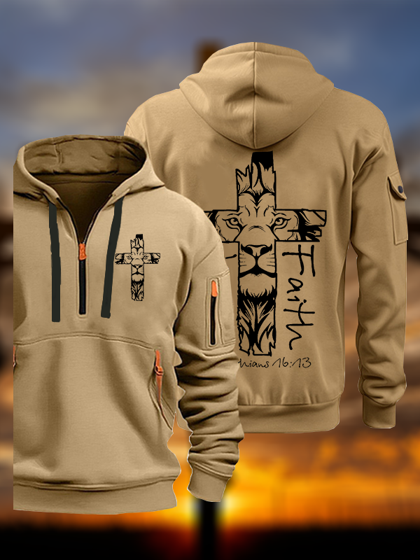 Man Of Faith Jesus God Christian Zipper Hoodies
