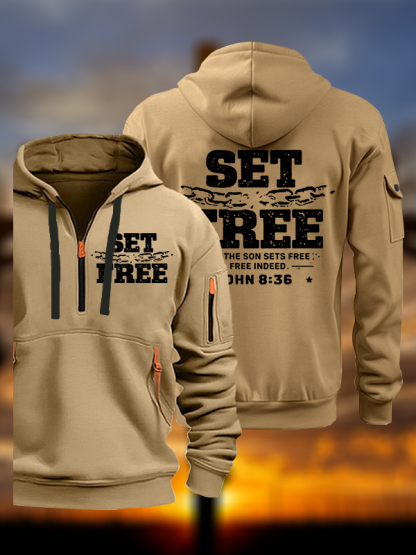 Set Free Jesus God Christian Zipper Hoodies