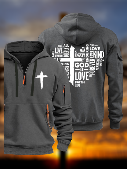 God is Love Jesus God Christian Zipper Hoodies