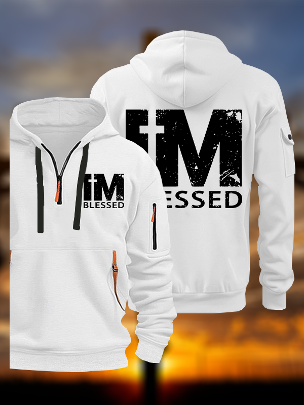 I'm Blessed Jesus God Christian Zipper Hoodies