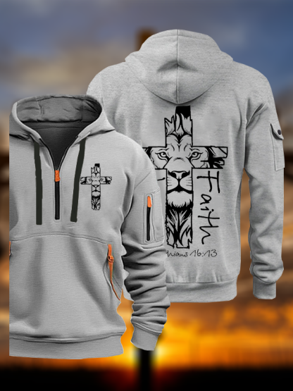 Man Of Faith Jesus God Christian Zipper Hoodies