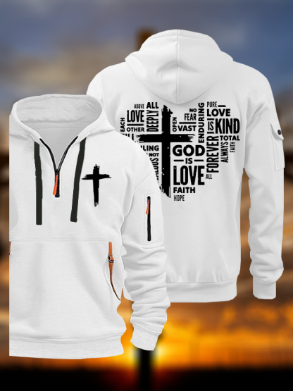 God is Love Jesus God Christian Zipper Hoodies