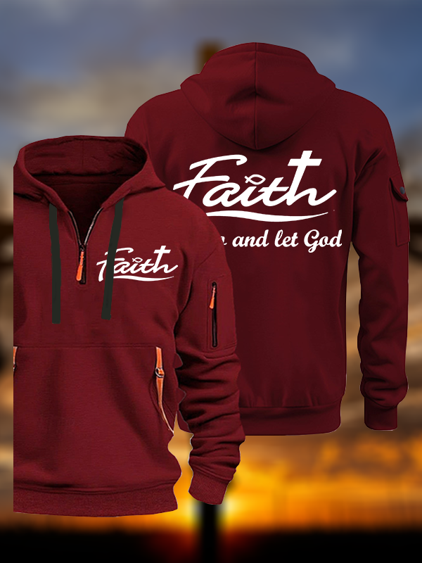  Let Go And Let God Jesus God Christian Zipper Hoodies