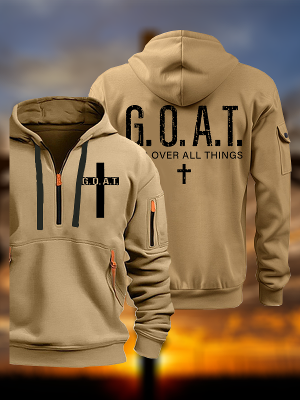 God over All Things Jesus God Christian Zipper Hoodies