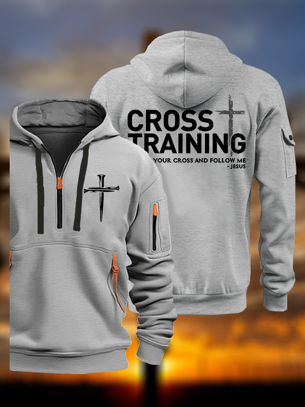 Cross Training Jesus God Christian Zipper Hoodies