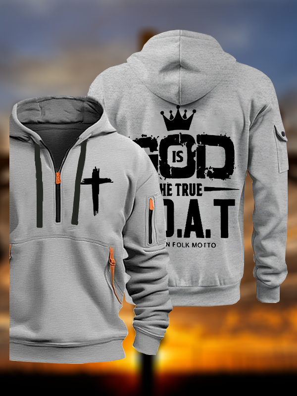God The True G.O.A.T Jesus God Christian Zipper Hoodies