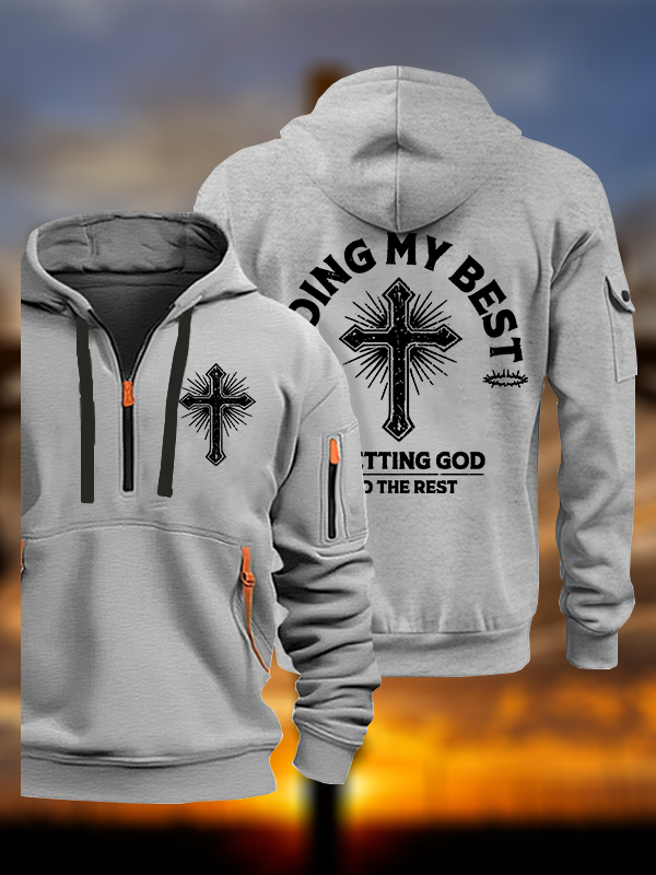 Let God Do The Rest  Jesus God Christian Zipper Hoodies