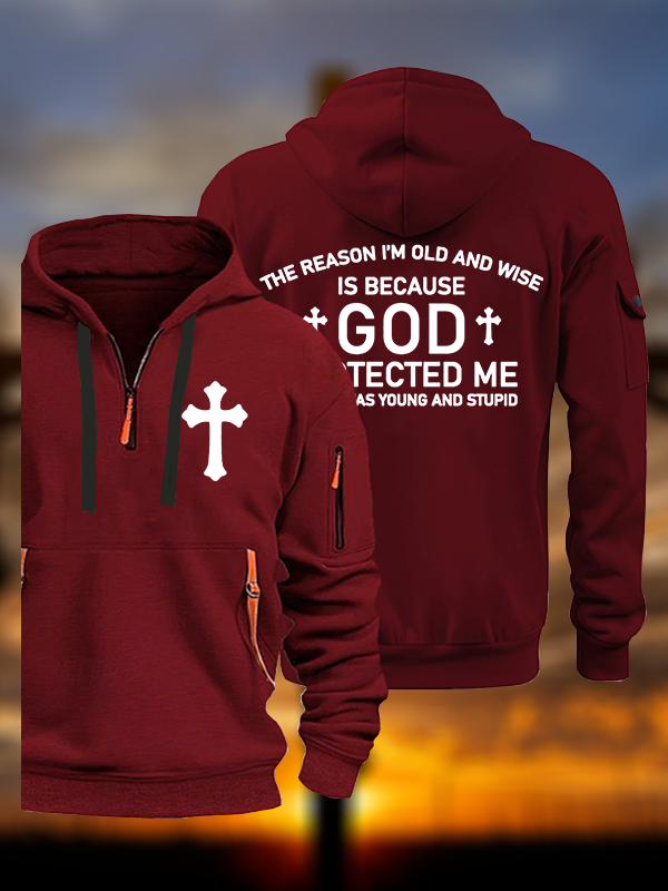 God Protected Me  Jesus God Christian Zipper Hoodies