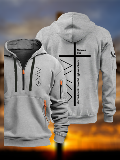 God Is Greater Than The Highs And Lows  Jesus God Christian Zipper Hoodies