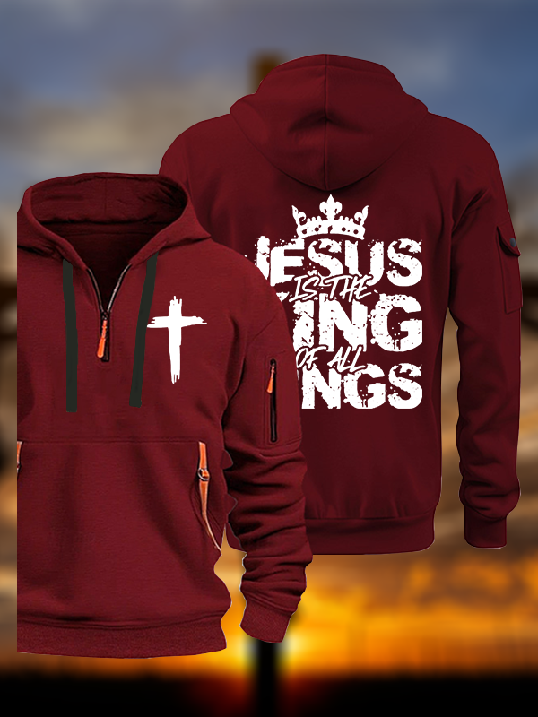 Jesus Christ Is King  Jesus God Christian Zipper Hoodies