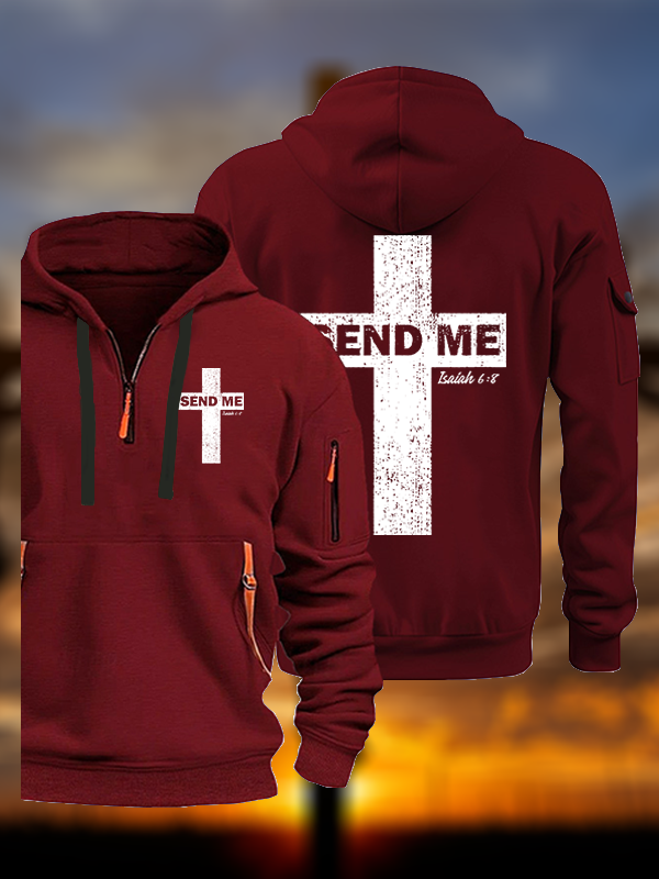 Send Me Isaiah 6:8 Jesus God Christian Zipper Hoodies