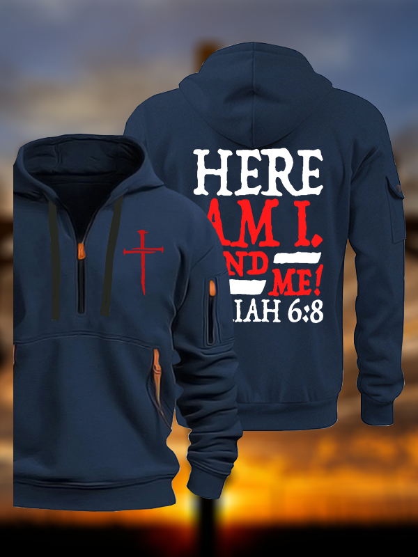 Isaiah 6:8 Send Me! Jesus God Christian Zipper Hoodies