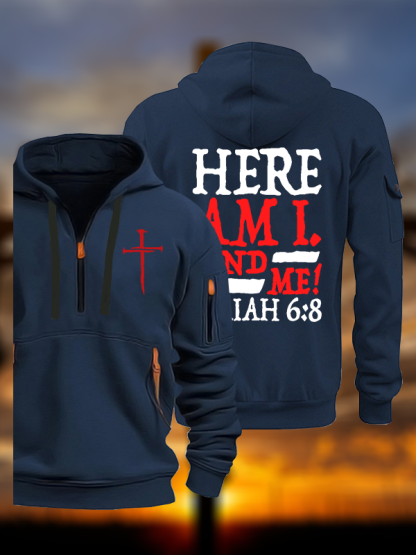 Isaiah 6:8 Send Me! Jesus God Christian Zipper Hoodies