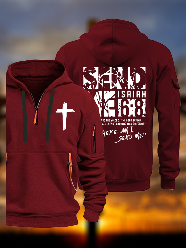 Send Me Isaiah 6:8 Jesus God Christian Zipper Hoodies