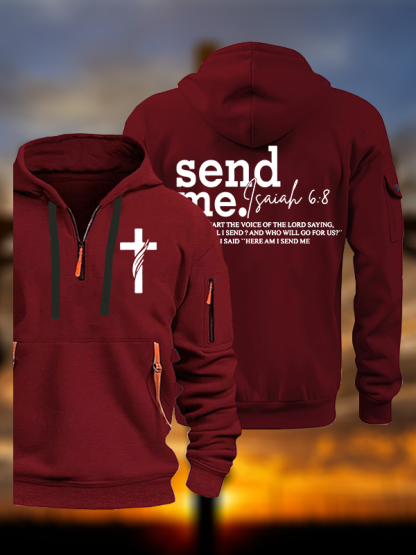 Send Me Isaiah 6:8 Jesus God Christian Zipper Hoodies