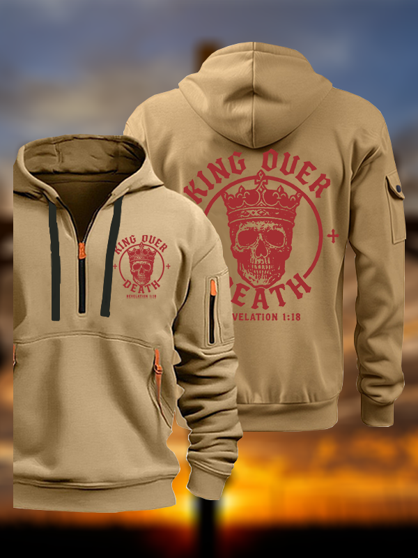 King Over Death Jesus God Christian Zipper Hoodies