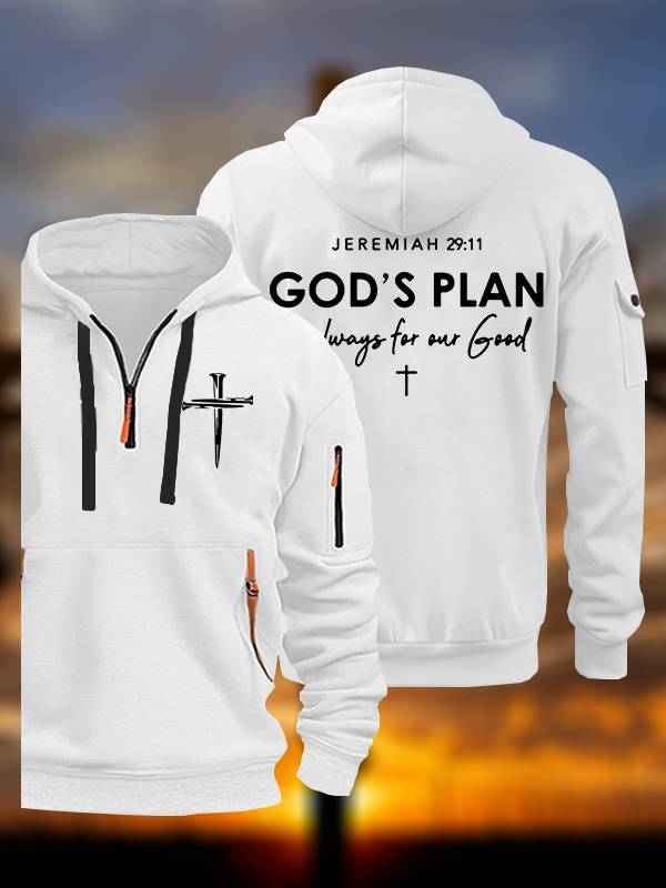 God's Plan is Always for Our Good  Jesus God Christian Zipper Hoodies