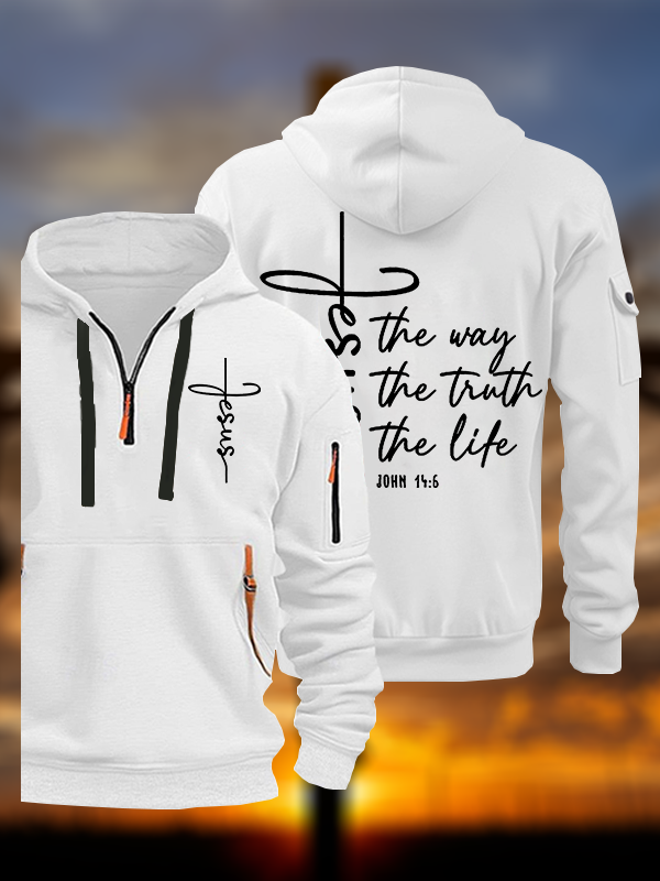 Jesus The Way Truth Life Jesus God Christian Zipper Hoodies