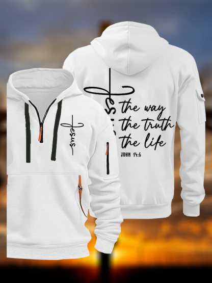Jesus The Way Truth Life Jesus God Christian Zipper Hoodies