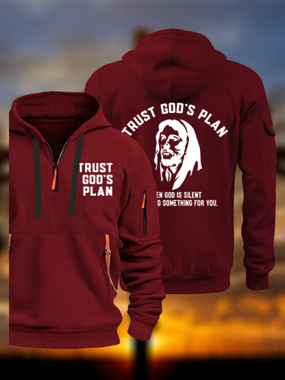 Trust God's Plan Jesus God Christian Zipper Hoodies
