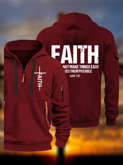 Faith Jesus God Christian Zipper Hoodies