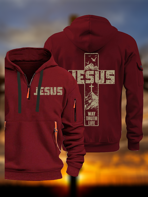 The Way, The Truth, The Life Jesus God Christian Zipper Hoodies