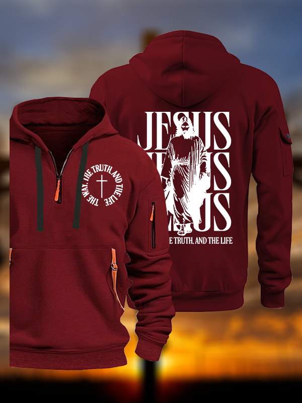 Jesus The Way The Truth And The Life  Jesus God Christian Zipper Hoodies