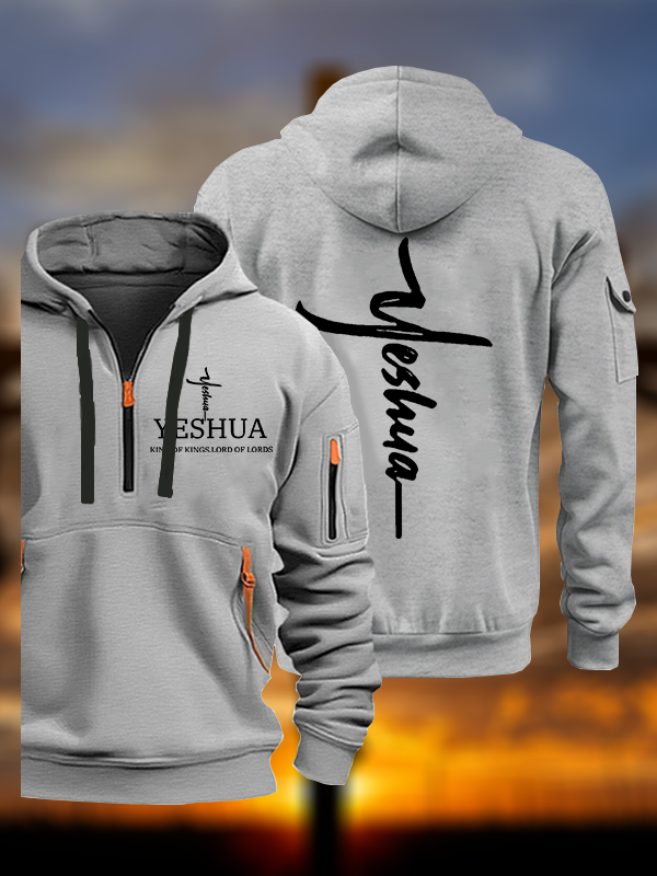 Yeshua King Of Kings Lord Of Lords Jesus God Christian Zipper Hoodies