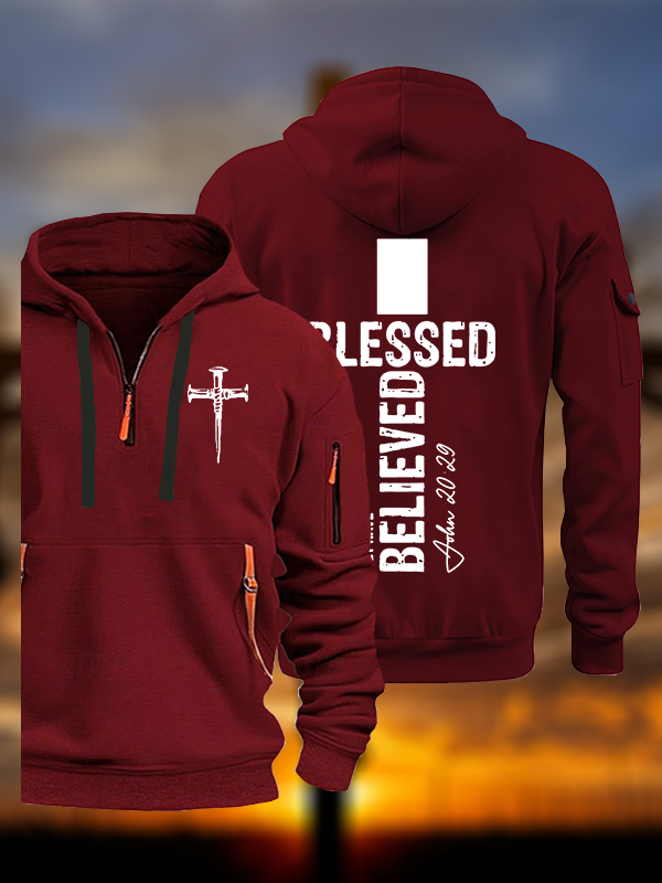 Blessed Jesus God Christian Zipper Hoodies