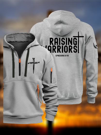 Raising Warriors Bible Verse Jesus God Christian Zipper Hoodies